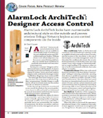 Alarm Lock ArchiTech Series Article in Locksmith Ledger July 2014